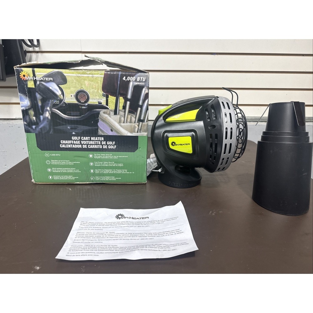 Mr. Heater Golf Cart Heater #MH4GC 4000 BTU 5.5 Hr Run Time NEW Open Box